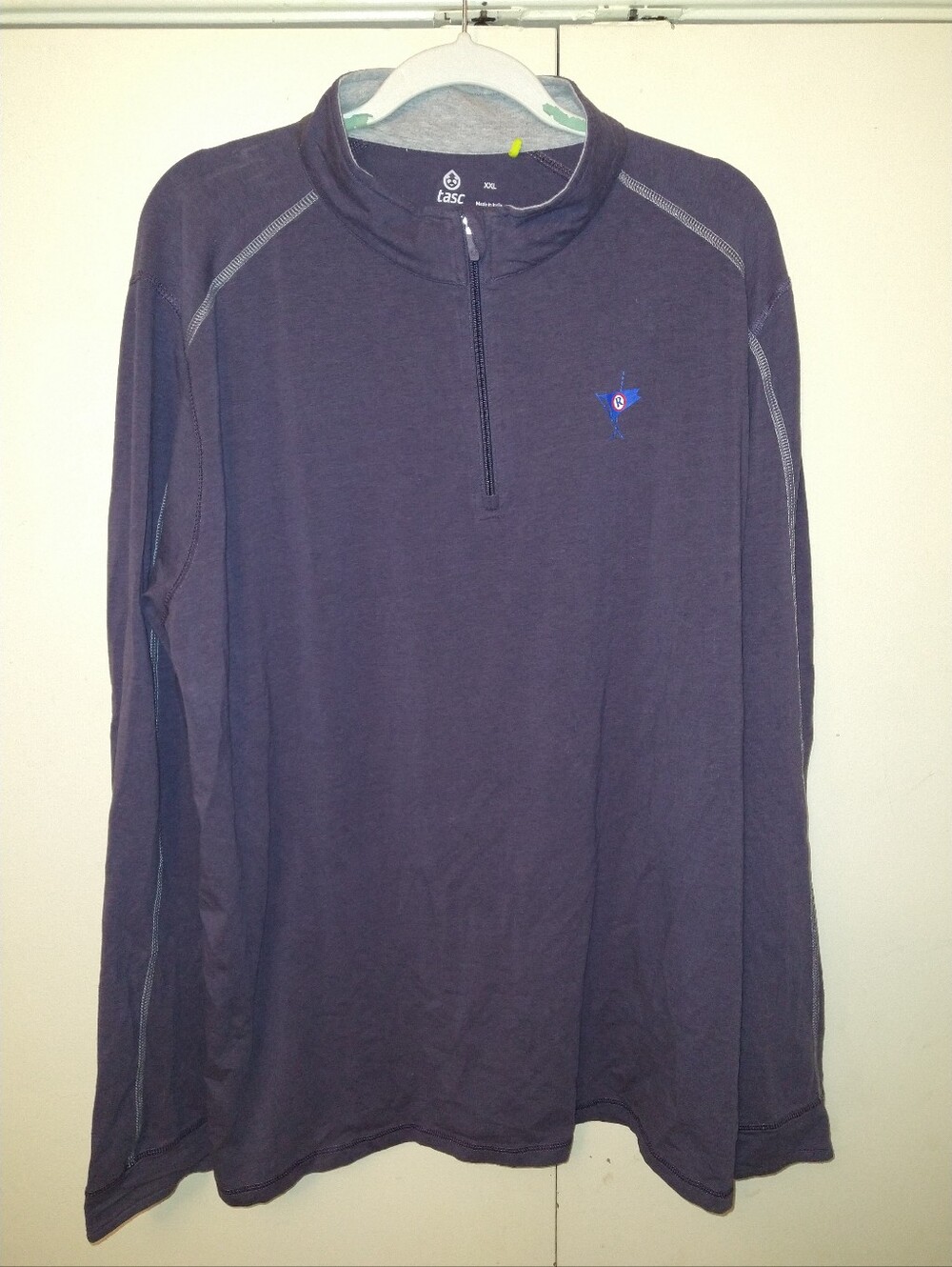 Tasc Performance Quarter Zip Pullover Men's sz XXL W/Logo.